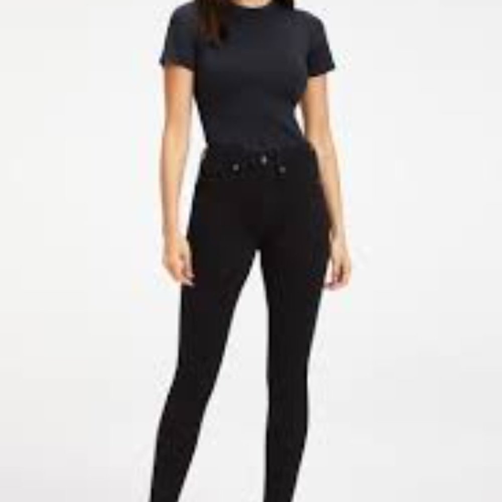 Good American Good Legs Jeans, New w/o Tags, sizes 6, Black